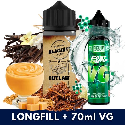 Blackout Outlaw Ace Shot 24ml/120 (Longfill) + VG FAST 70ML Blackout Outlaw Ace Shot 24ml/120 (Longfill) + VG FAST 70ML