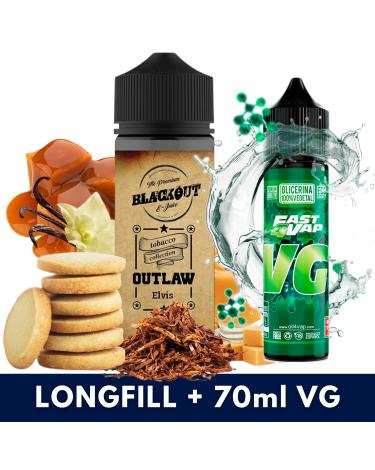 Blackout Outlaw Elvis Shot 24ml/120 (Longfill) + VG FAST 70ML
