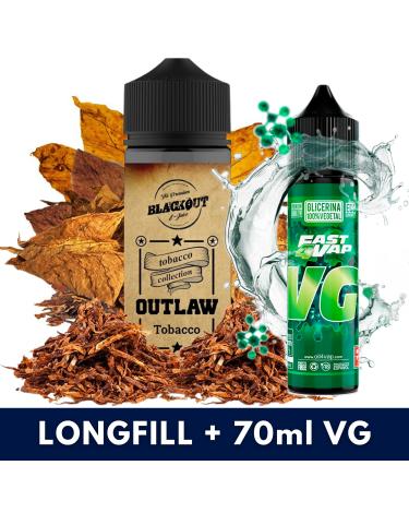 Blackout Outlaw Tobacco Shot 24ml/120 (Longfill) + VG FAST 70ML