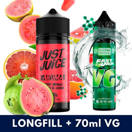 Blood Orange Citrus Guava 24ml/120 (Longfill) Just Juice + 70ml VG Fast