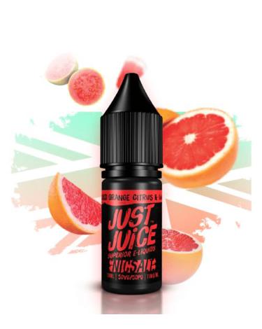 BLOOD ORANGE, CITRUS Y GUAVA - JUST JUICE SALT 10 ml - 5-mg- 11 mg y 20 mg - Líquido con SALES DE NICOTINA