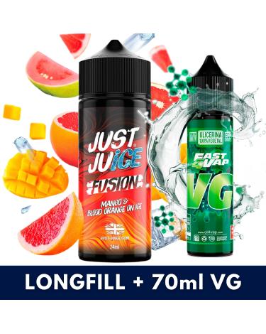 Blood Orange Mango On Ice 24ml/120 (Longfill) Just Juice + 70ml VG Fast