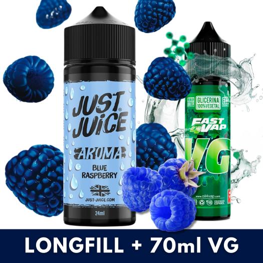 Blue Raspberry 24ml/120 (Longfill) Just Juice + 70ml VG Fast Blue Raspberry 24ml/120 (Longfill) Just Juice + 70ml VG Fast