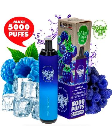 BLUE RASPBERRY ICE Ma Maxi vape 5000 puffs SIN NICOTINA