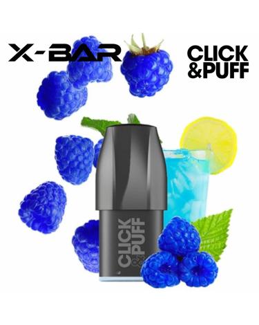 BLUE RAZZ LEMONADE Cartucho Click & Puff X-Bar 2ml 20mg 600 Puff (1 ud)