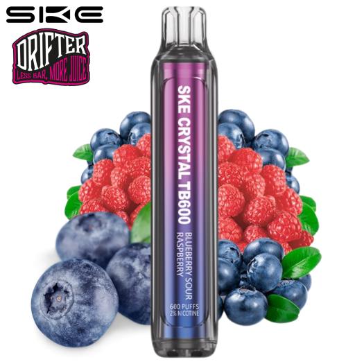 Blue Sour Raspberry SKE x Drifter Crystal TB600 20mg Desechable