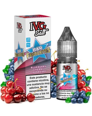 BLUEBERRY CHERRY CRANBERRY 10 ml – I VG – Líquido con SALES DE NICOTINA