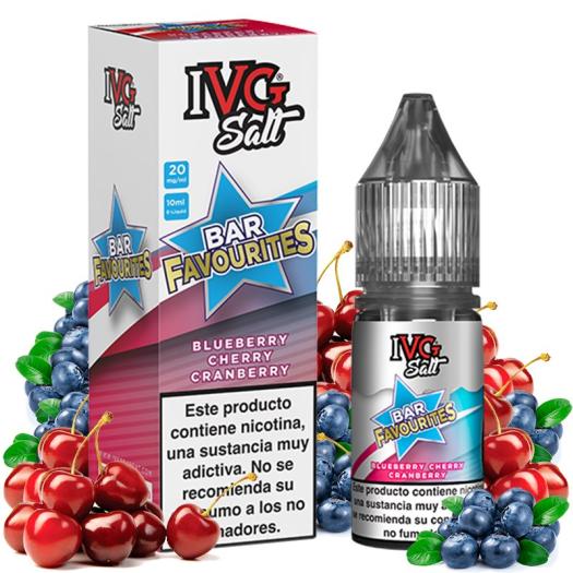 BLUEBERRY CHERRY CRANBERRY 10 ml – I VG – Líquido con SALES DE NICOTINA