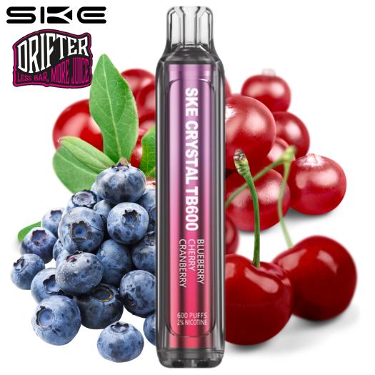 Blueberry Cherry Cranberry SKE x Drifter Crystal TB600 20mg Desechable