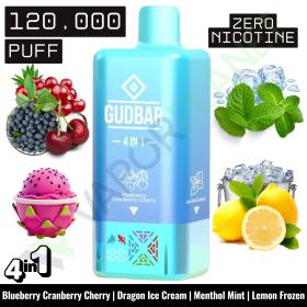 BLUEBERRY CRANBERRY CHERRY Desechable 4in1 | 120.000 Puff | GUDBAR (SIN NICOTINA)