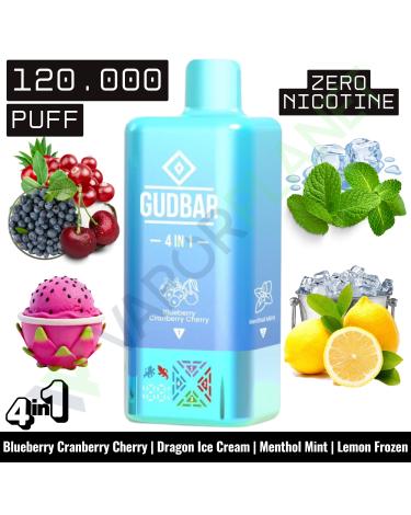 BLUEBERRY CRANBERRY CHERRY Desechable 4in1 | 120.000 Puff | GUDBAR (SIN NICOTINA)