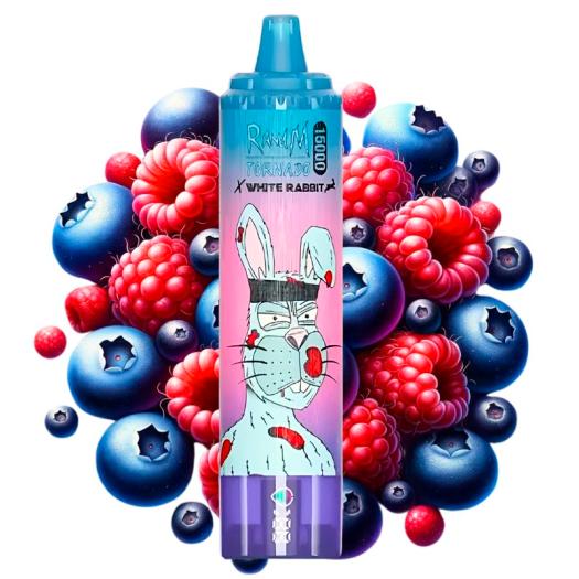 Blueberry Raspberry - Tornado White Rabbit by RandM - Desechable 15.000 puffs Blueberry Raspberry - Tornado White Rabbit by RandM - Desechable 15.000 puffs