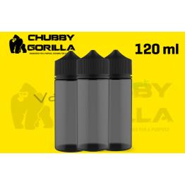 Bote CHUBBY GORILLA Vacío PET de [120ml] CHUBBY GORILLA NEGRO