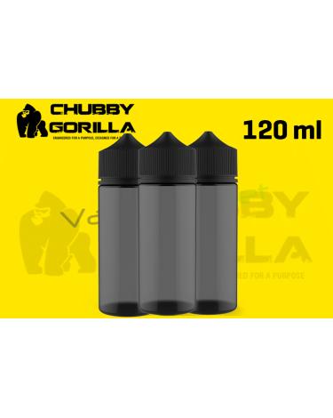 Bote CHUBBY GORILLA Vacío PET de [120ml] CHUBBY GORILLA NEGRO