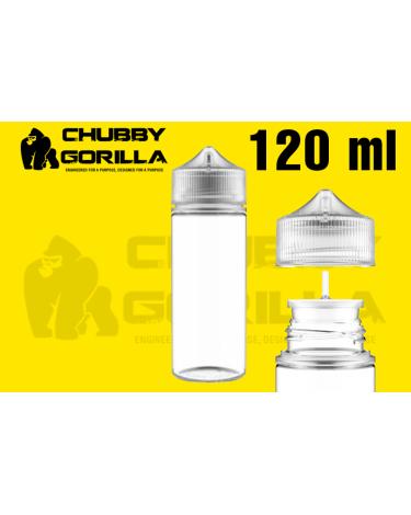 Bote CHUBBY GORILLA Vacío PET de [120ml] - TRANSPARENTE