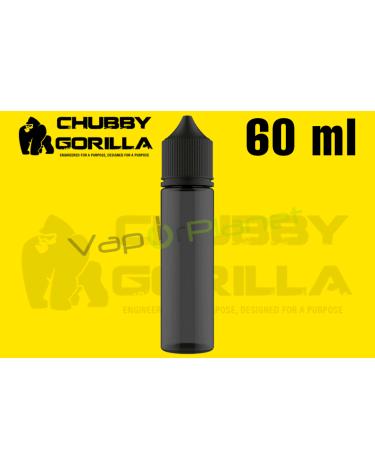 Bote CHUBBY GORILLA Vacío PET de [60ml] NEGRO