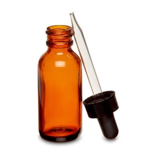 BOTE CRISTAL 15ML CON GOTERO AMBAR