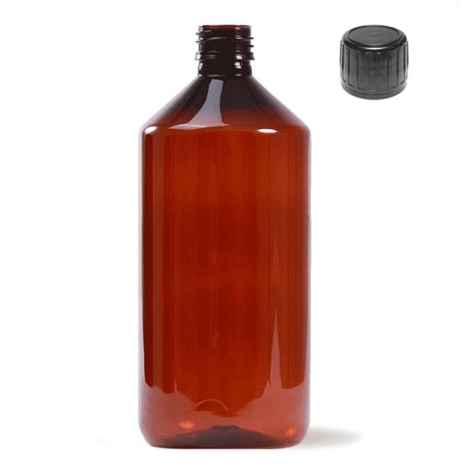 Botella PET Ambar 1000ml