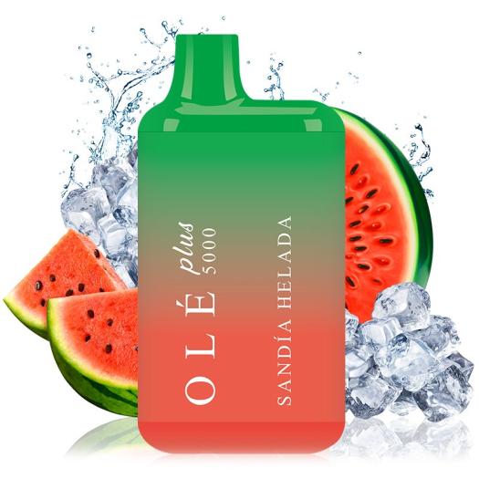 Bud Vape Olé Plus 5000 Desechable SANDIA HELADA - 5.000 Puff - NO LLEVA NICOTINA