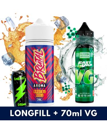 Bull 24ml/120 (Longfill) Just Juice Brutal + 70ml VG Fast