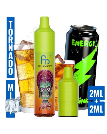 Bull Ice Mini Tornado 1200 (con 2 Pods 2ml 20mg) Fumot