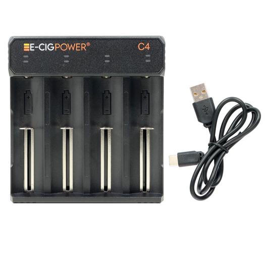 Cargador C4 USB-C LED E-Cig Power