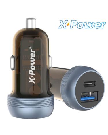 Cargador de coche VQC10 USB-C y A - X Power
