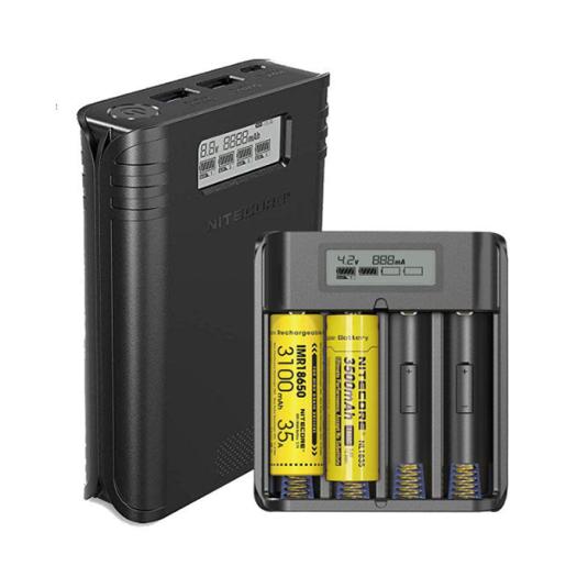 Cargador F4 + Power Bank - Nitecore Cargador y Power Bank