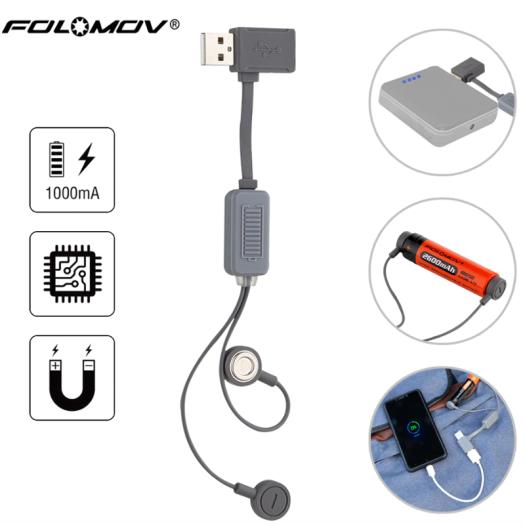 Cargador magnético A1 ( Color negro)- Folomov