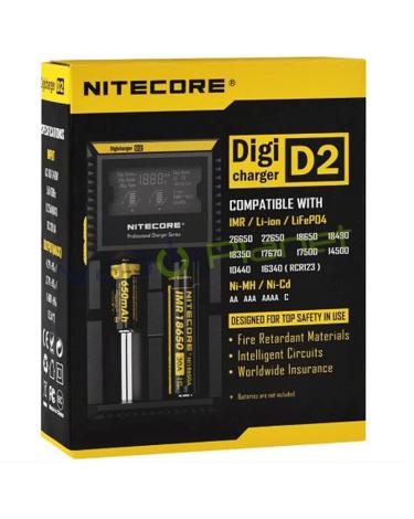 Cargador NITECORE D2 LCD Intellicharger
