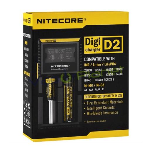 Cargador NITECORE D2 LCD Intellicharger