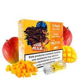 Cartucho Especial de liquido solo para Pod Aspire Gusto Mini Nasty Juice Cush Man Pod Nic Salt 20mg 2ml (Pack 3)