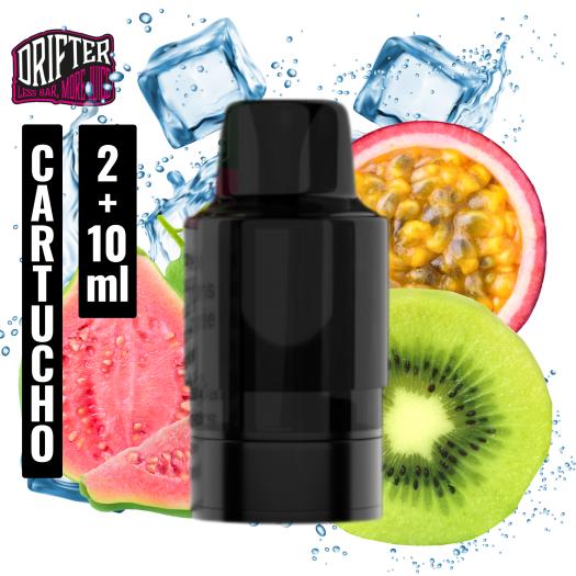 Cartucho Kiwi Passion Guava Ice Drifter Bar 6000 Kit | 2+10ml |