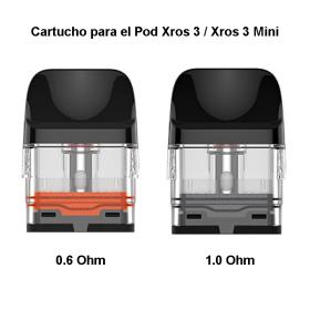 Cartucho para el Pod Xros - Vaporesso 0.6 / 1.0 ohms - Corex 2.0