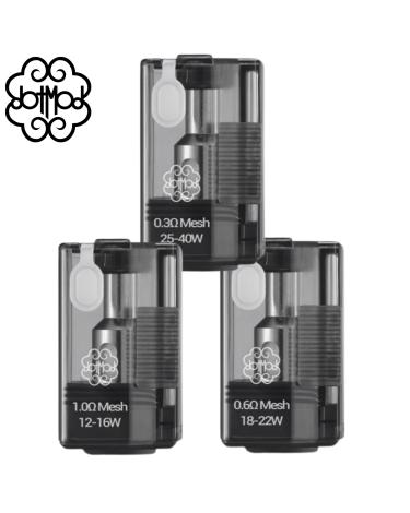 Cartuchos dotAIO V3 0.3/0.6/1.0Ω (2uds) Dotmod