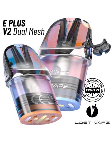 Cartuchos E Plus | V2 DUAL MESH | 2ml (3pcs) Lost Vape