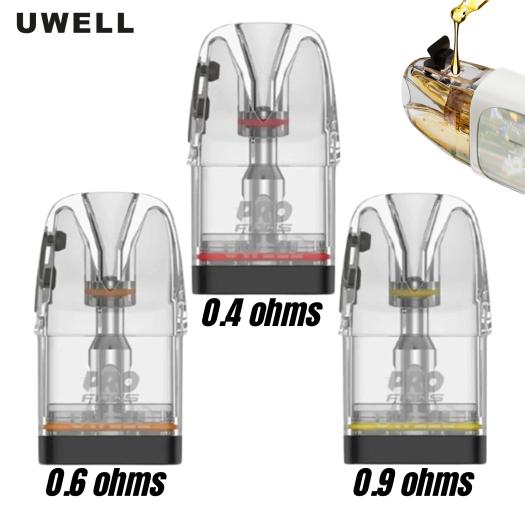Cartuchos GPP 0.4/0.6/0.9Ω 3ml (3uds) Uwell (Caliburn G3 / G4)
