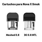 Cartuchos para Pod NOVO X Smok Meshed 0.8Ω y DC 0.8Ω MTL – Pod Smok