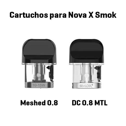 Cartuchos para Pod NOVO X Smok Meshed 0.8Ω y DC 0.8Ω MTL – Pod Smok