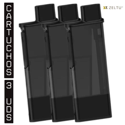 Cartuchos RELLENABLES para ZELTU X³ (Pack 3 cartuchos)