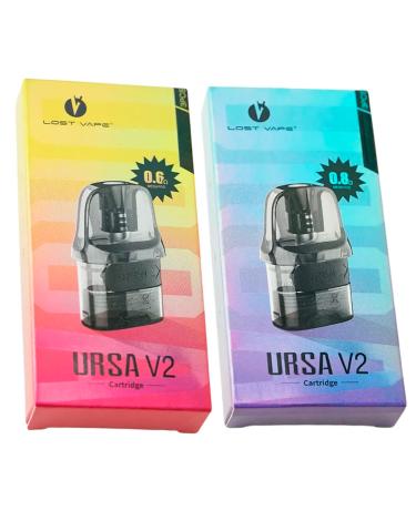 Cartuchos Ursa V2 2.0 (0.6/0.8ohm) (3pcs) - Lost Vape