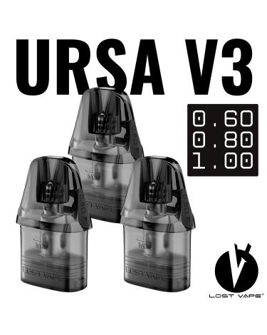 Cartuchos Ursa V3 2ml (3pcs) - Lost Vape