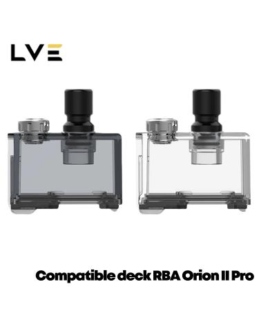 Cartuchos vacíos RBA Orion II Pro de 4ml (2 uds) LVE