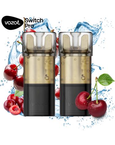 Cereza Ice | Pack 2 uds | Cartuchos Precargados 20mg Vozol Switch Pro