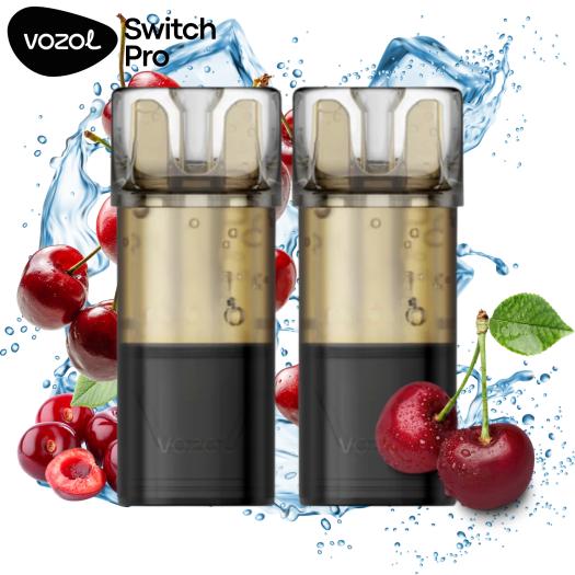 Cereza Ice | Pack 2 uds | Cartuchos Precargados 20mg Vozol Switch Pro