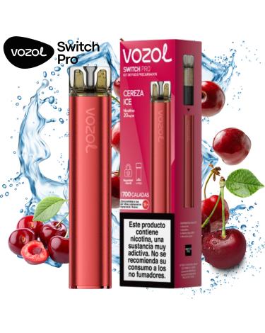 Cereza Ice | Vozol Switch Pro Starter Kit | 20mg Sales de Nicotina