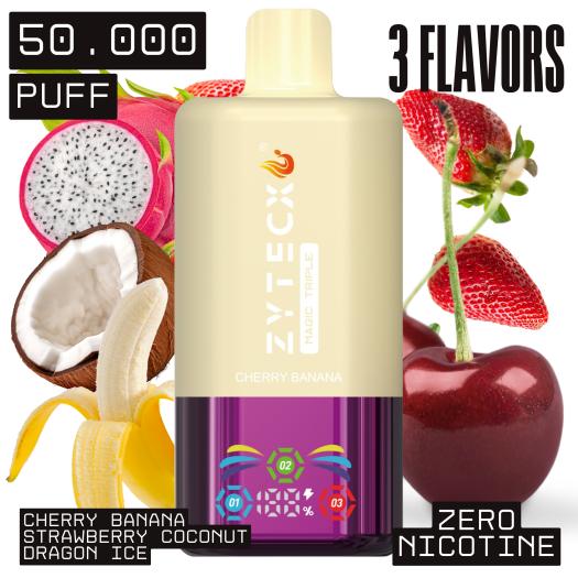Cherry Banana | MAGIC TRIPLE Desechable | 50.000 Puffs Sin Nicotina |
