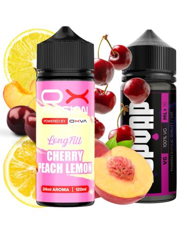 Cherry Peach Lemon 24ml/120 Longfill Oxva Ox Passion + 70ml VG