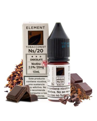 CHOCOLATE - ELEMENT ELIQUID SALTS 10 ml - Líquido con SALES DE NICOTINA