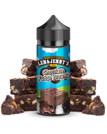 Chocolate Fudge Brownie 100ml + Nicokit gratis - Len & Jenny's